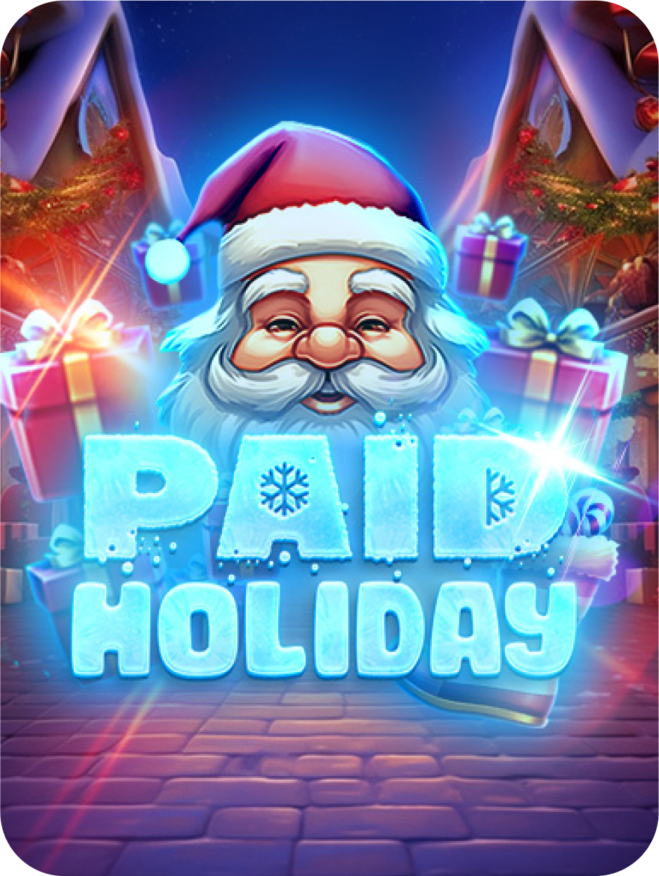 Spin for vacation rewards with the Paid Holiday slot game.